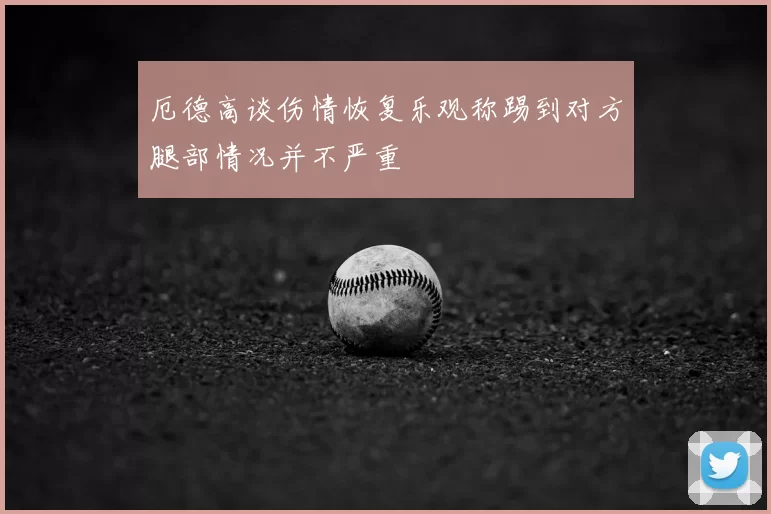 厄德高谈伤情恢复乐观称踢到对方腿部情况并不严重