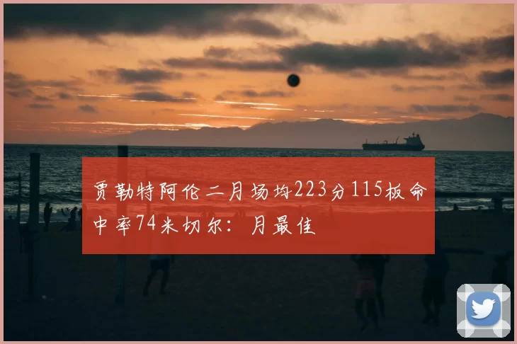 贾勒特阿伦二月场均223分115板命中率74米切尔:月最佳